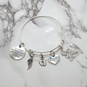 I will hold you in my heart until I hold you in heaven - Memorial Bracelet for SON/CHILD - Sympathy Gift - Memorial Gift