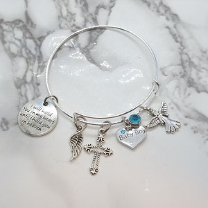 I will hold you in my heart until I hold you in heaven - Memorial Bracelet for SON/CHILD - Sympathy Gift - Memorial Gift