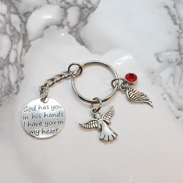 God has you in His hands I have you in my heart- Memorial Keyring - Sympathy Gift - Funeral Gift - Cremation Bereavement
