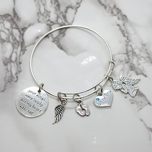 Your wings were ready but my heart was not - Memorial Bracelet for SON/CHILD - Sympathy Gift - Memorial Gift