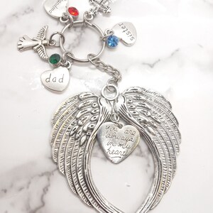 You are always in my heart - Memorial Keyring - Sympathy Gift - Funeral Gift - Cremation - Loss - Grief -Choose from names below