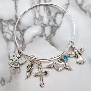 Angels watching over me - Memorial Bracelet- Sympathy Gift - Funeral Gift for loss of Friend