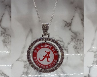 Alabama Crimson Tide Football Nick Saben Roll Tide RTR 2-zijdige ketting