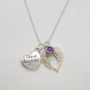 Memorial necklace for loss of Granddaughter - Funeral Sympathy Grief Cremation Gift