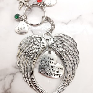 If love could have saved you... - Memorial Keyring - Sympathy Gift - Funeral Gift - Cremation - Loss - Grief - Choose from names below