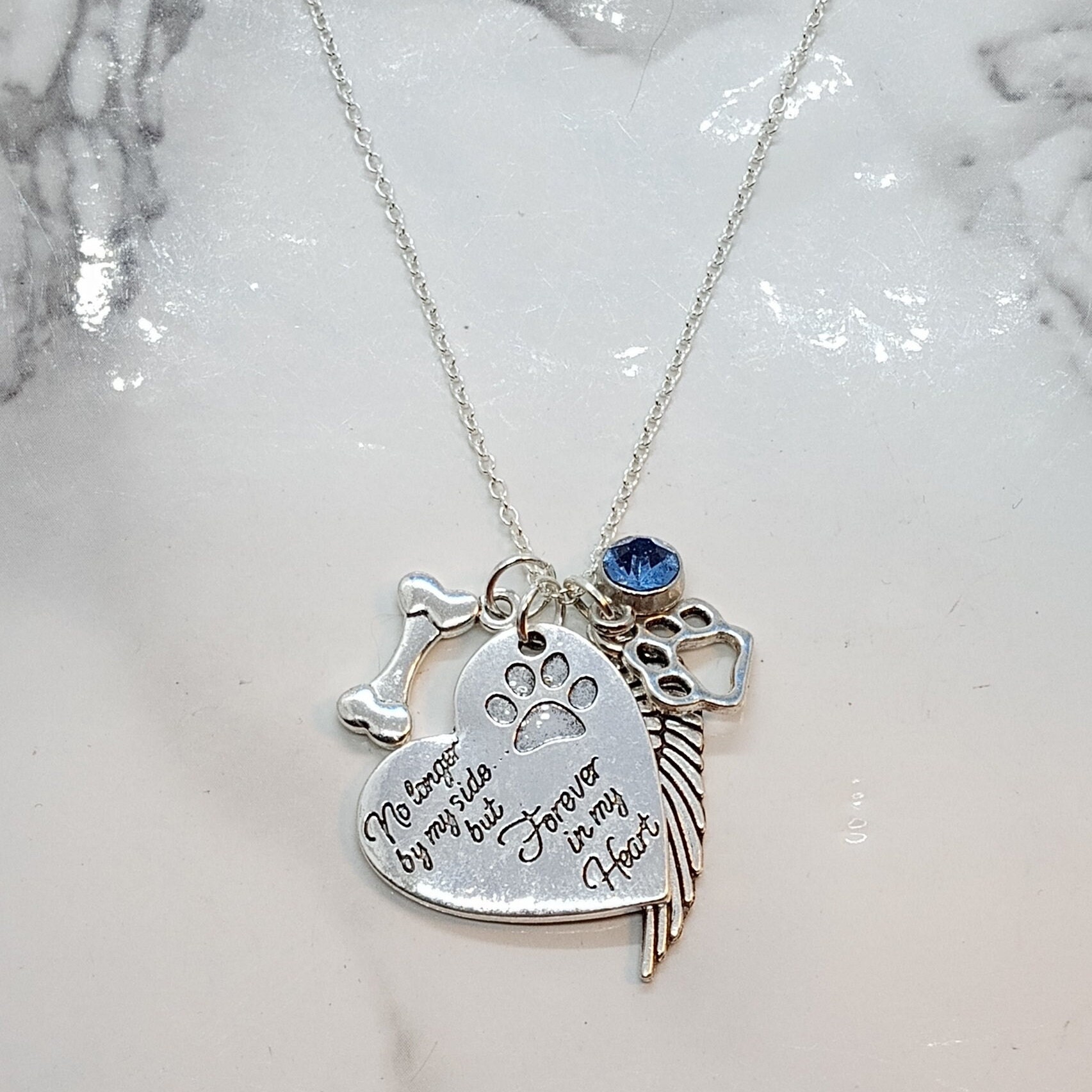 No longer by my side forever in my heart best sale necklace