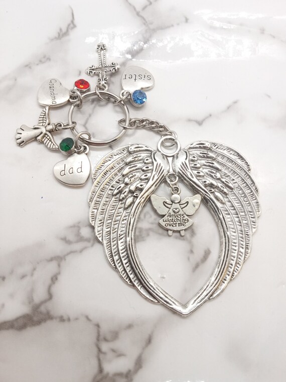 Portachiavi commemorativo per papà, ho un angelo in