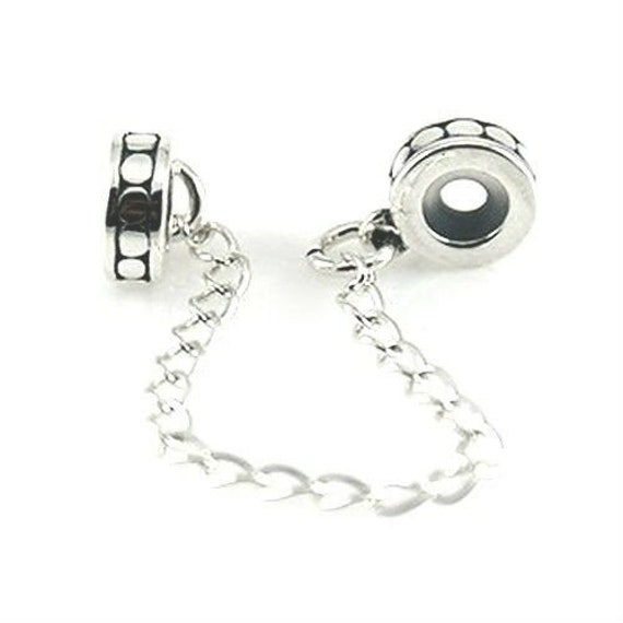 Sterling Silver Stopper Safety Chain Bead For European Charm