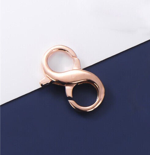 Connettore A Forma Di Cuore In Argento Sterling Oro Rosa, Traforato, Ciondolo, Maglia, 2 Pezzi, 8 Mm - PC-0008 - Italia