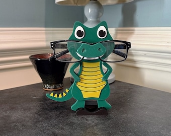 Gator Eyeglasses Holder, Alligator Glasses Stand, Amazing Gift Idea