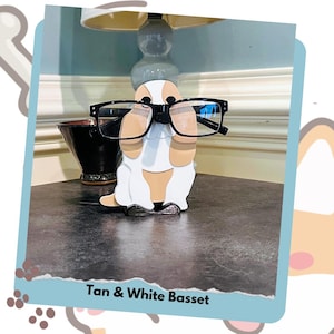 Basset Hound Eyeglass Holder, Cute and Adorable gift idea