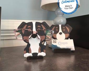 Bernese Mountain Dog Eyeglasses Holder: Fun Desk Decor