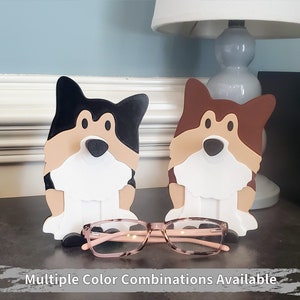 Sheltie Eyeglasses Holder, Dog Glasses Holder and Stocking Stuffer