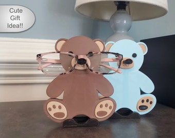 Teddy Bear Eyeglasses Holder, Bear Glasses Holder, Glasses Stand, Christmas Gift Idea