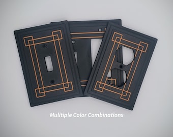 Art Deco Light Switch Cover and Switch Plate Cover