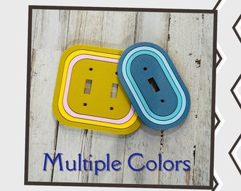 MCM Multi-Color Oval Toggle Switch Plate