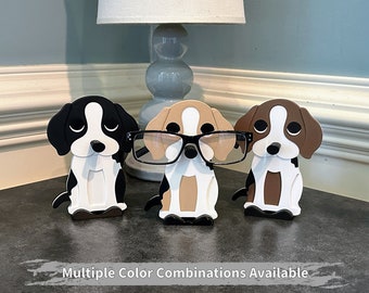 Beagle Eyeglasses or Sunglasses Holder, Gift for Dog Mom