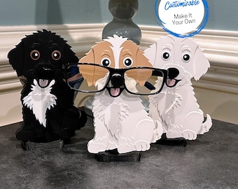 Cockapoo Eyeglasses Holder, Cockapoodle Glasses Holder, stocking stuffer idea