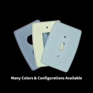 Minimalist Single Toggle Light Switch Plates, Available in dozens of colors and configurations