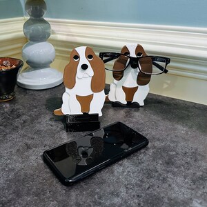 Basset Hound Eyeglass Holder, Cute and Adorable gift idea