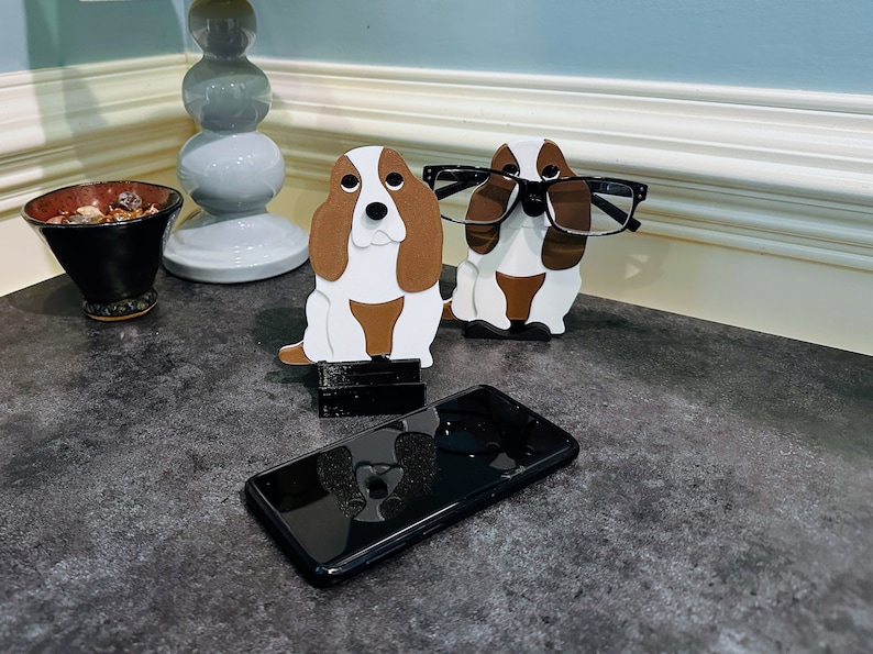 Basset Hound Eyeglass Holder, Cute and Adorable gift idea