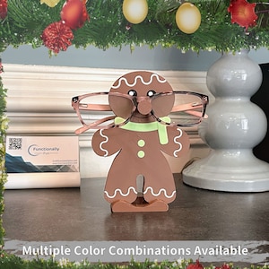 Gingerbread Man Eyeglasses Holder or Sunglasses Holder makes an amazing stocking stuffer