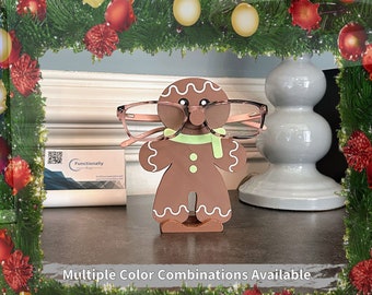 Gingerbread Man Eyeglasses Holder: Holiday Stocking Stuffer