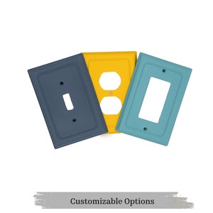 Architectural - Single Toggle Light Switch Cover, Retro Pattern Switch Plate Cover