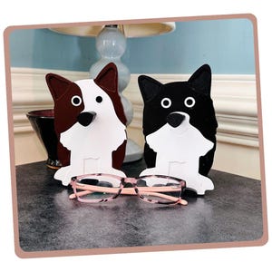 Border Collie Eyeglasses Holder, Dog Glasses Stand, Unique Gift Idea