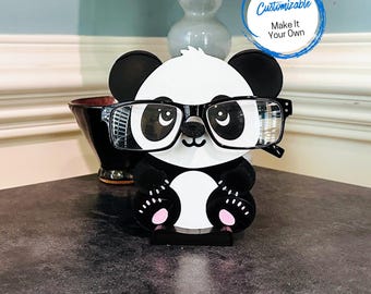 Adorable Panda Eyeglass Holder – Cute Glasses Holder Stand and Handmade Gift for Panda Lovers