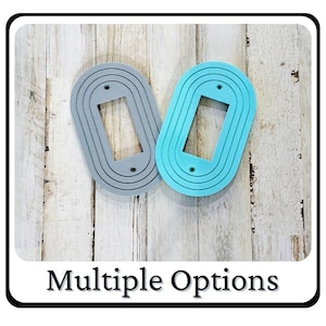 Retro Oval Rocker Switch Plate Cover – Mid Century Modern & Boho Decor