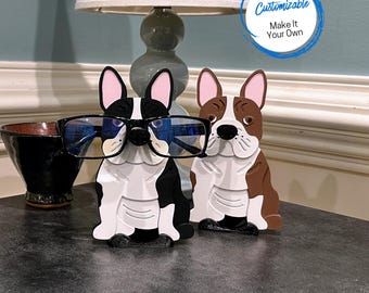 Boston Terrier Eyeglasses Holder, Terrier Glasses Stand, Amazing Mother's Day Gift