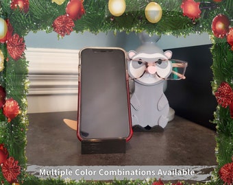 Ferret iPhone or Tablet Stand for Desk makes a great Stocking Stuffer of Christmas Gift Idea