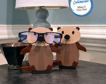 Eye Glasses Holder, Otter Eyeglass Stand, Cute Otter Gift, Gift for Mom or Wife, Christmas Gift