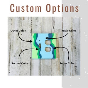 Retro-Wave Outlet Covers, Vibrant Multi-Color Designer Outlet Covers image 9