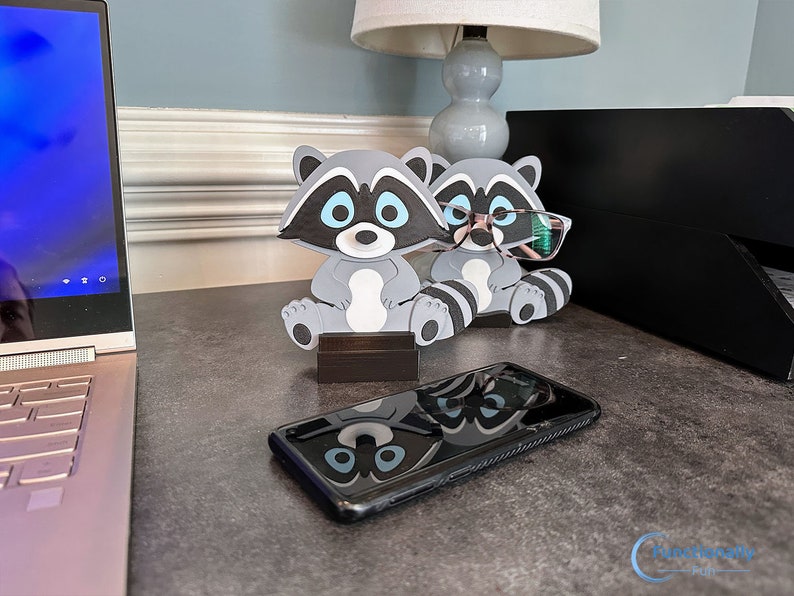 Clever Raccoon Business Card Holder, Desk Organizer and Unique Office ...