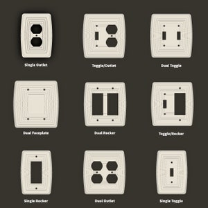 Stylish Mid-century Modern Switch Plate for Easy DIY Renovation - Etsy