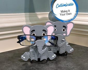 Elephant Eyeglasses Holder: Unique Sunglasses Stand, Desk Organizer