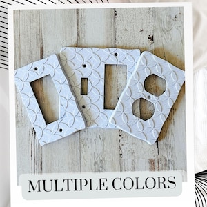 Single Toggle Diamond Pattern Light Switch Cover, Light Switch Plate, Kids Room Decor