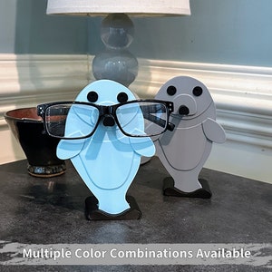 Manatee Eyeglasses Holder, Manatee Glasses Holder, Glasses Stand and Christmas Gift Idea