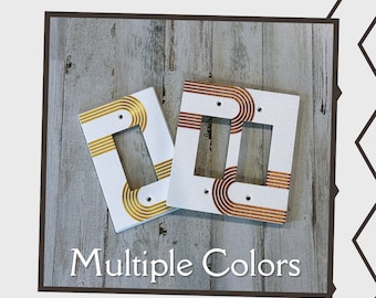 Retro Pattern Rocker Plates, perfect for your retro decor focused DIY project