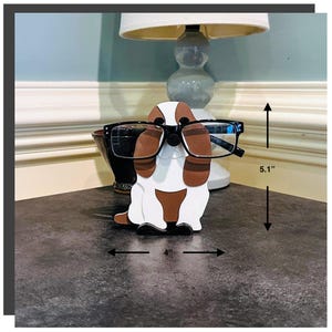 Basset Hound Eyeglass Holder, Cute and Adorable gift idea