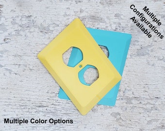 Retro Single Outlet Plate: Mid Century Modern 3D Printed Cover