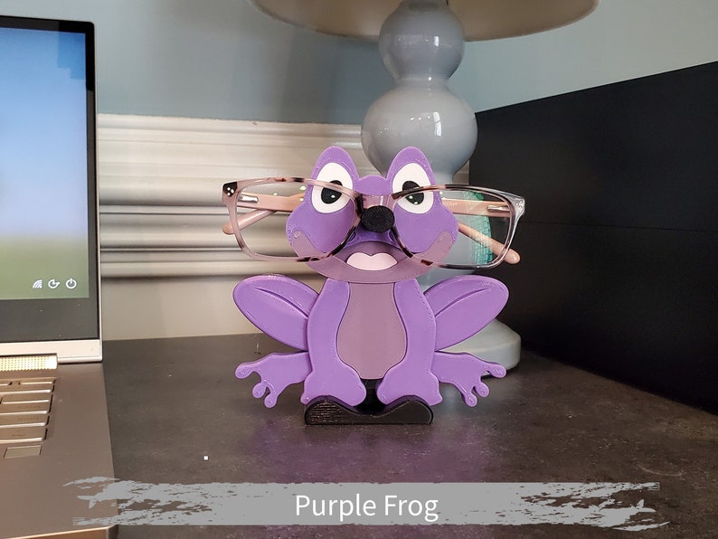 Purple Frog Eyeglass Holder