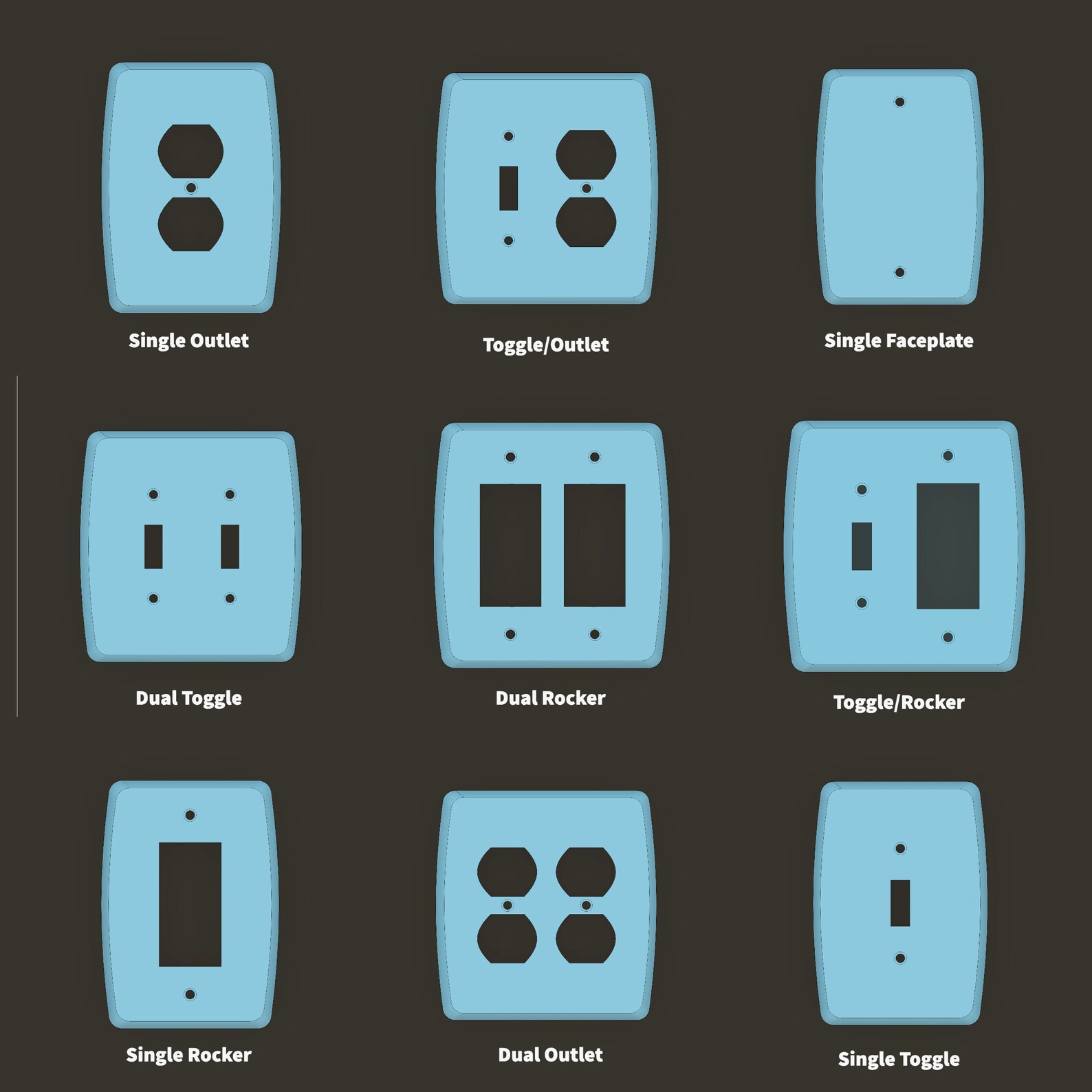 Mid Century Modern Dual Toggle Switch Plate Cover: Abstract Design - Etsy