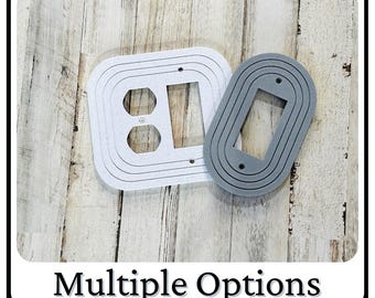 Mid-Century Modern Rocker Switch Plate Cover – Retro Boho Wall Decor