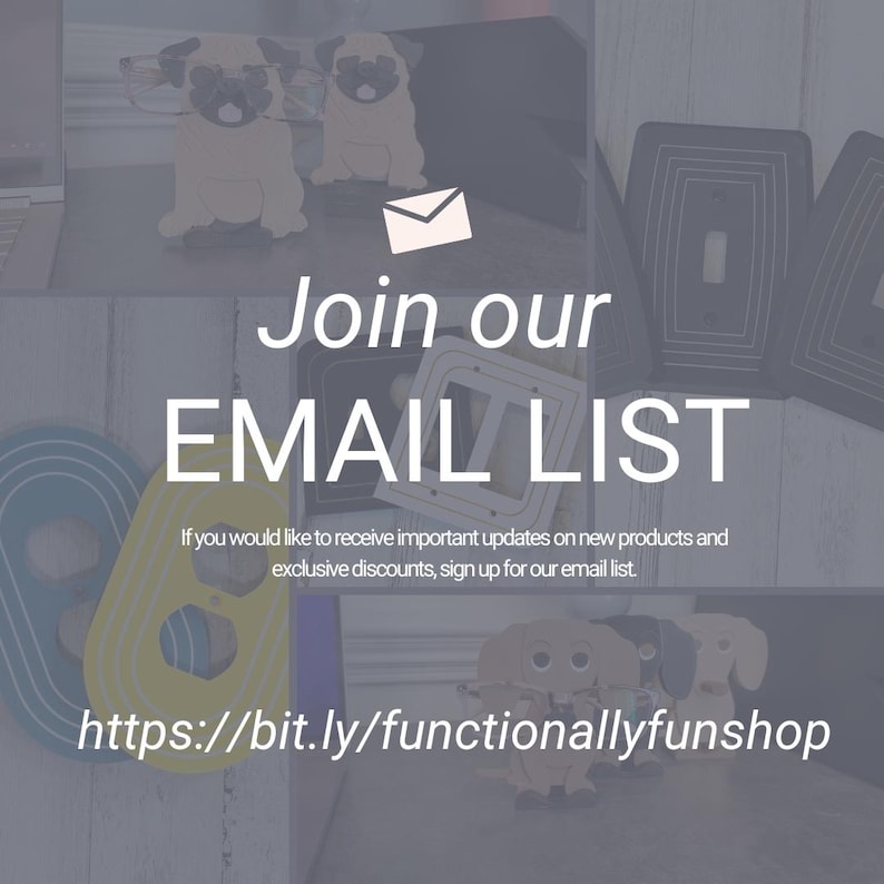 K&ouml;nnte beinhalten: Treten Sie unserer E-Mail-Liste bei, um Updates zu neuen Produkten und exklusiven Rabatten zu erhalten. Besuchen Sie die Website unter https://bit.ly/functionallyfunshop.