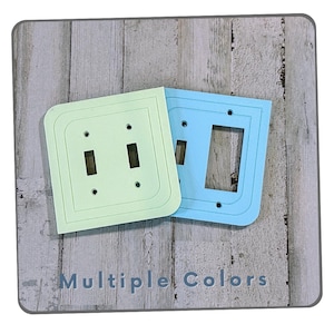 Retro-Inspired Rounded Square Switch Plate Cover – A Stylish Upgrade for Renters