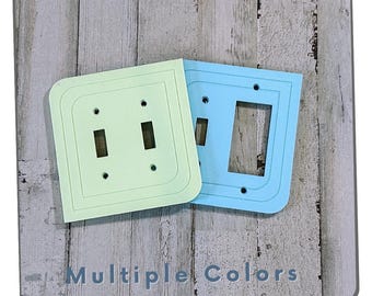 Retro-Inspired Rounded Square Switch Plate Cover – A Stylish Upgrade for Renters