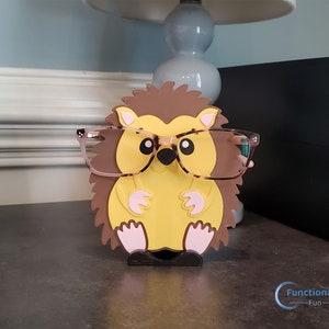 Whimsical Hedgehog Eyeglasses Holder, Unique kid-friendly gift idea